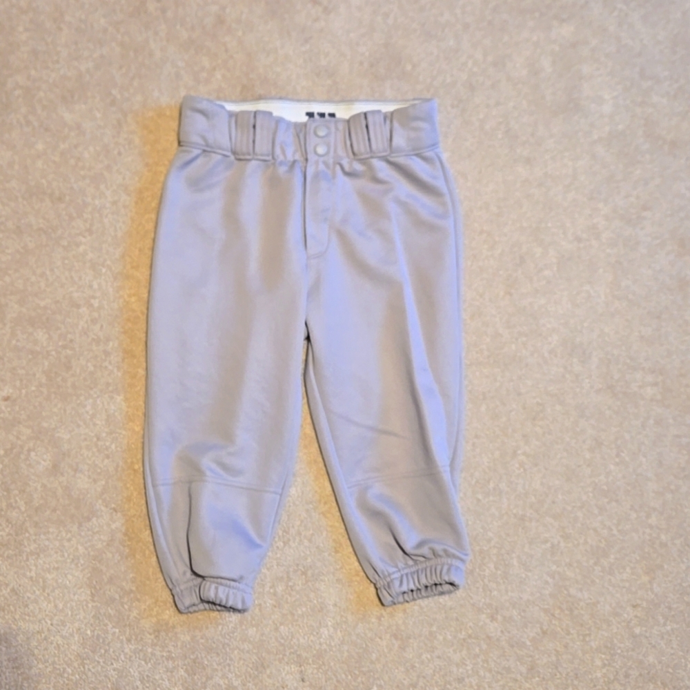 Youth Medium Wilson Gray Baseball Pants